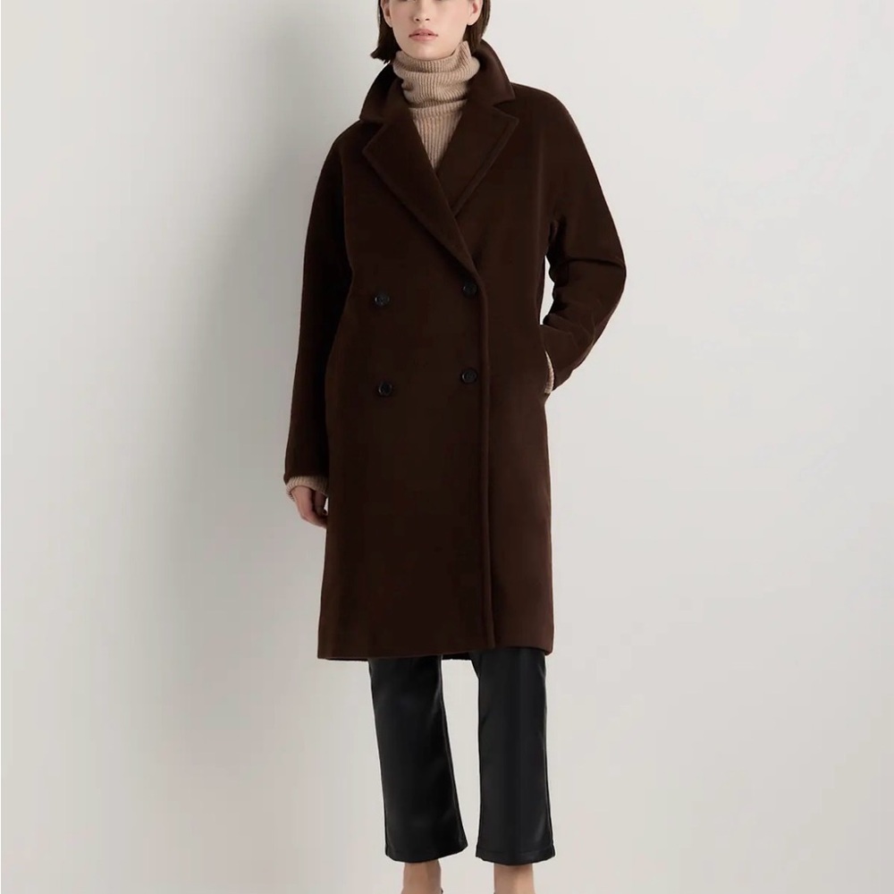 Quince Brown Trench Coat